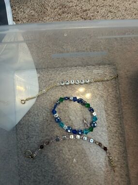 Personalized 'Bailey' Beaded Name Bracelets